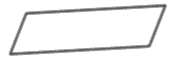 shape of parallelogram with frame, tint